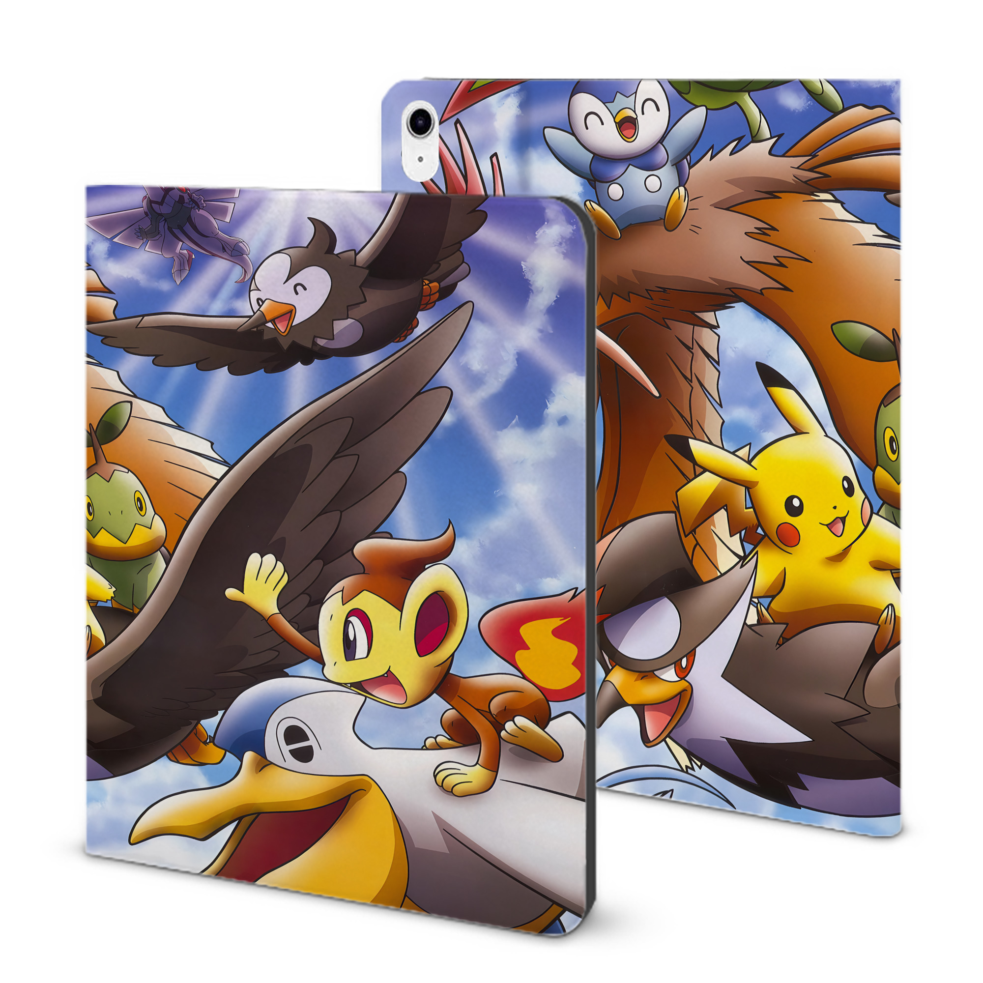 （画像用） ポケットモンスター Pokémon IPad ケース ブック型 PUレザー TPU 耐衝撃 軽量 薄型 ペン収納なし 全面保護 IPad 各モデル対応